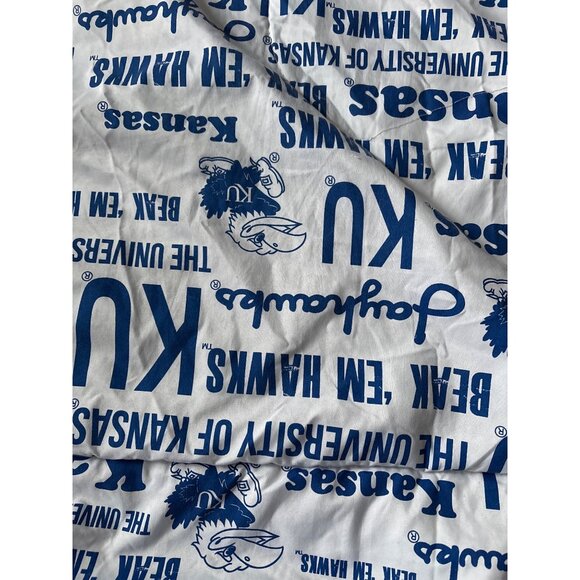 The University Of Kansas Jayhawks Logo Polyester Blanket By Northwest - Picture 10 of 14